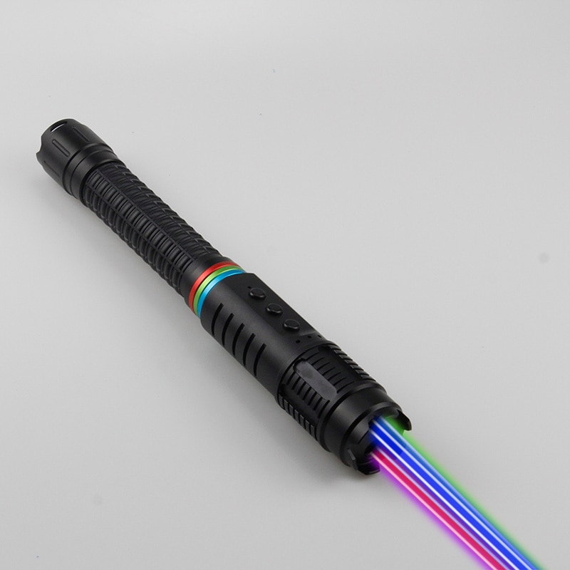(image for) Rainbow Laser Pointer Seven Colors Pen Switch Outdoor Flashlight - Click Image to Close